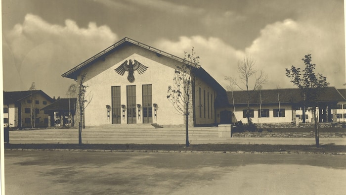 Exterior view of the dining hall in 1940.