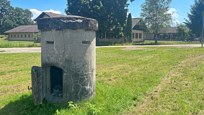 There was still a concentration camp barrack behind this bunker tower until 1945