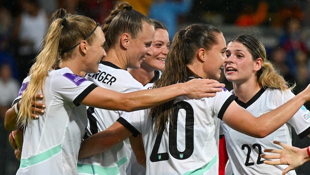 Gegen Slowenien konnten die ÖFB-Frauen 3:0 gewinnen (Bild: GEPA/GEPA pictures)