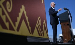 Der US-Präsident äußerte sich bei einem Besuch in einem Indigenen-Reservat im US-Staat Arizona ...