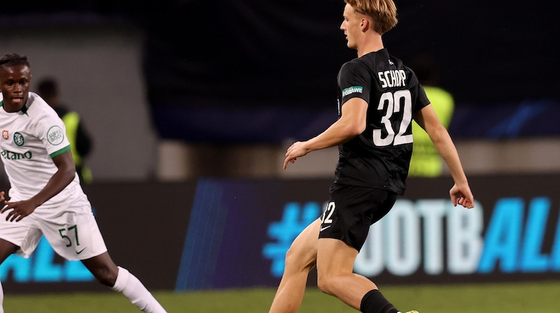 Mit Konstantin Schopp spielt der Sohn des LASK-Trainers bei Sturm. (Bild: GEPA pictures/ Hans Oberlaender)