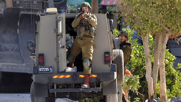 Israelische Soldaten in der Stadt Tulkarm