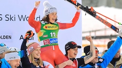 Julia Scheib jubelt über Platz drei. (Bild: Birbaumer Christof)