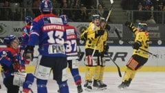 Die Vienna Capitals jubeln.  (Bild: GEPA pictures)