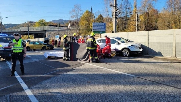 Die Feuerwehr der Stadt Kapfenberg war im Einsatz. (Bild: Stadtfeuerwehr Kapfenberg)