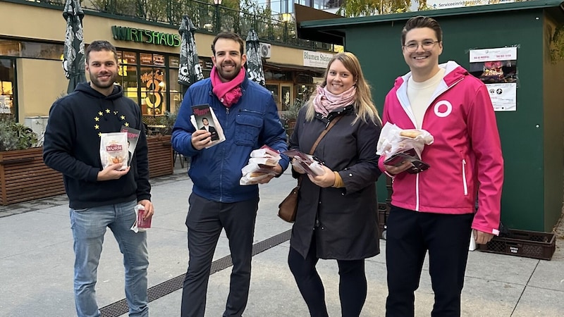 The Neos distributed breakfast to healthcare staff. (Bild: Neos Steiermark)