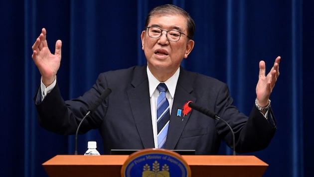 Japan's Prime Minister Shigeru Ishiba (Bild: APA/AFP)