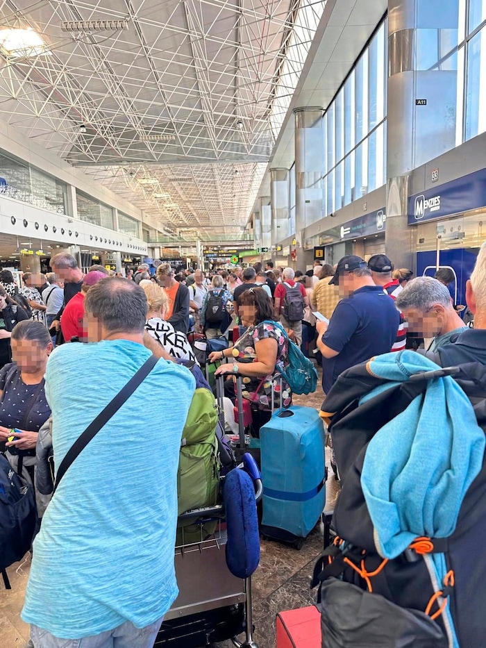 The flights home for around 200 holidaymakers were canceled several times without any ...