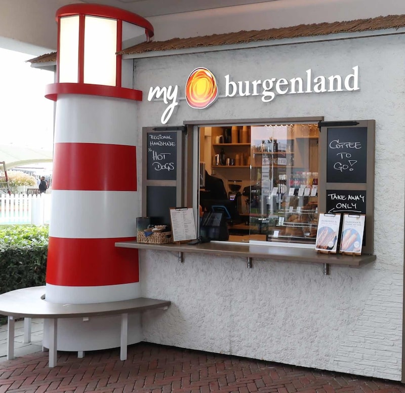 First port of call for brand ambassadors. The "my burgenland Shop" in Parndorf. (Bild: Judt Reinhard)