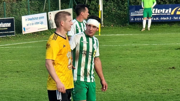 Keeping a close eye on the derby opponent. (Bild: SV Nußdorf)