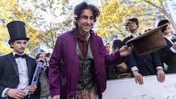 In New York wurde der beste Doppelgänger von Timothée Chalamet gesucht. Und der Hollywoodstar mischte sich überraschend selbst unter die Menge. (Bild: APA/AP Photo/Stefan Jeremiah)