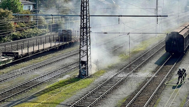 The fuse box started to burn. (Bild: Markus Tschepp)