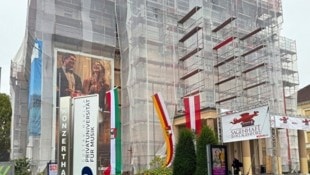 Auch die Fassade des Konzerthauses wird generalsaniert. (Bild: Evelyn Hronek)