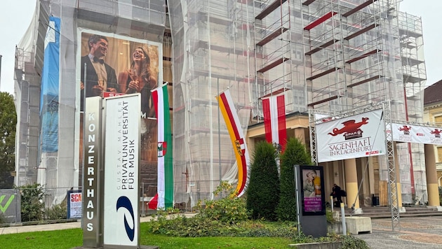 Auch die Fassade des Konzerthauses wird generalsaniert. (Bild: Evelyn Hronek)