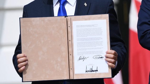 Netanyahu after the signing of the Abraham Accords (Bild: AFP/SAUL LOEB )