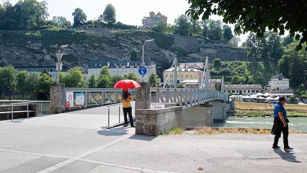 The incident happened here, on the Müllner Steg in Salzburg. (Bild: Markus Tschepp)