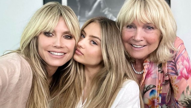 Heidi Klum will soon be seen in photos for the lingerie brand Intimissimi not only with her daughter Leni, but also with her mother Erna. (Bild: www.viennareport.at)