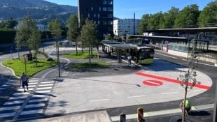 Aus dem Bahnhof Lochau wurde eine moderne Mobilitätsdrehscheibe. (Bild: ÖBB)