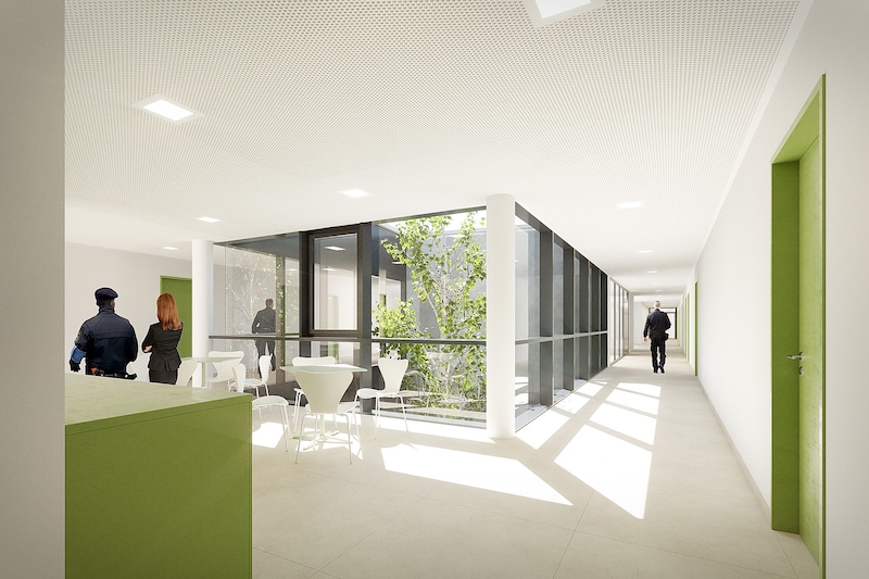 The new building should also offer better working conditions for staff. (Bild: Zinterl Architekten ZT GmbH)