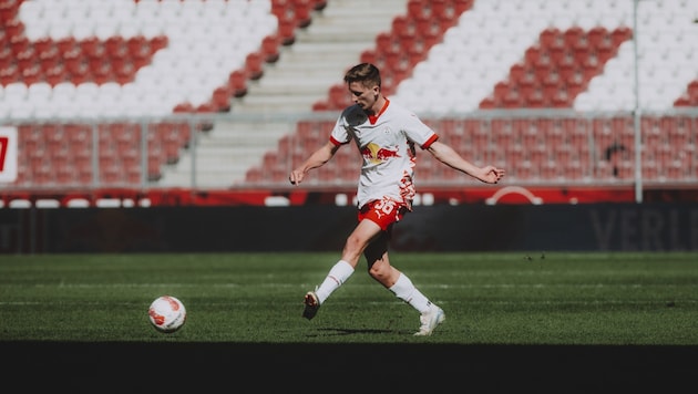 Marc Striednig spielte sich heuer bei den Jungbullen fest. (Bild: Heiko Mandl – FC Liefering)