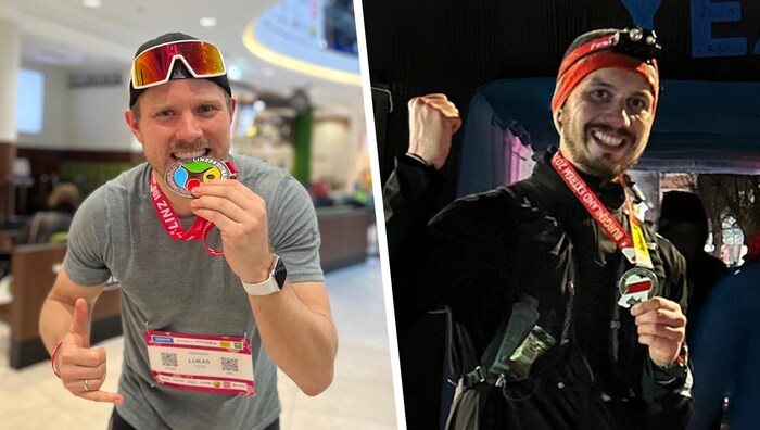 Vom Burgenland-Extrem bis hin zum Donautrail rund um Linz: Krainz (l.) und Maier gehen sportlich ...