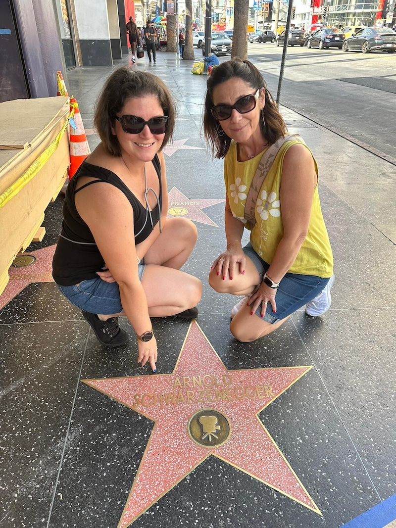 Auch ein Foto beim Arnold Schwarzenegger Stern am Walk of Fame ist Plicht. (Bild: Chris Thiele)