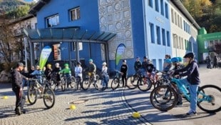 Das Fahrtechniktraining war bei den Kindern sehr beliebt. (Bild: KEM/Mittelschule Matrei)