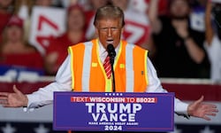 US-Präsidentschaftskandidat Donald Trump bei einer Wahlkampfveranstaltung in Wisconsin