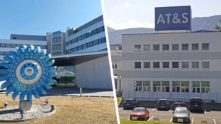 Die steirischen Großunternehmen Andritz (li.) und AT&S haben schwierige Monate hinter sich. (Bild: Krone KREATIV/Christian Jauschowetz, APA/Peter Kolb)