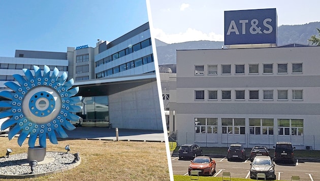 The major Styrian companies Andritz (left) and AT&amp;S have had a difficult few months. (Bild: Krone KREATIV/Christian Jauschowetz, APA/Peter Kolb)