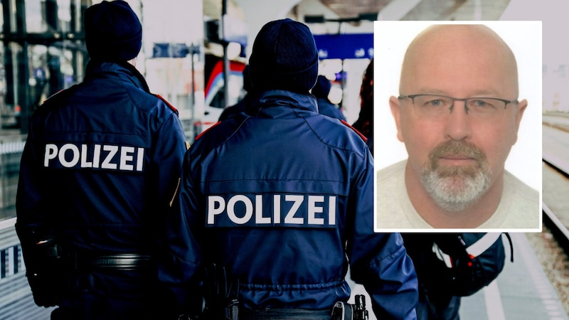 An intensive search is underway for Roland Drexler. (Bild: ANDREAS TROESTER ; LPD NÖ)