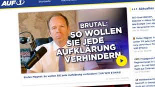 Gründer des als rechtsextremistisch eingestuften Senders ist Stefan Magnet. (Bild: Krone KREATIV/auf1.tv)