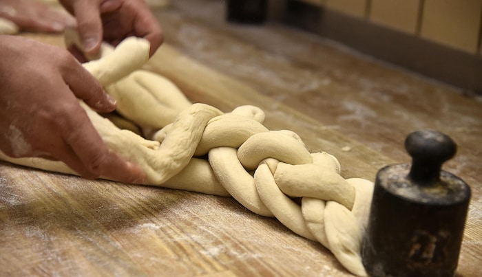 A plait consists of six strands.