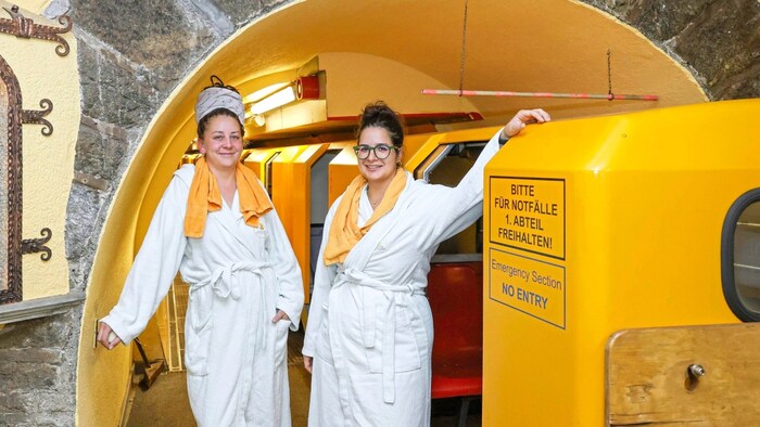 Visits to the Heilstollen were also on the agenda: accompanied by the two researchers Vera ...