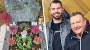 Ein Bild aus glücklichen Tagen: Julian mit seinem Vater Josef (rechts). Die Familie hat das Grab ...