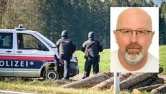 Nach Roland Drexler wird weiter intensiv gefahndet. (Bild: Krone KREATIV/Markus Wenzel, LPD OÖ)