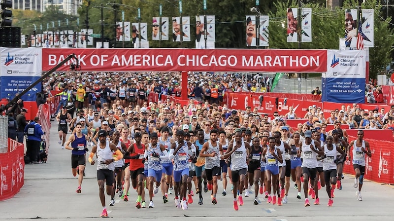 50.000 Läufer, darunter ein Burgenländer, drehten beim Traditionsmarathon in Chicago ihre Runden. (Bild: therunningchannel.com)