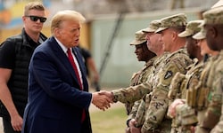 US-Präsident Donald Trump mit der Nationalgarde