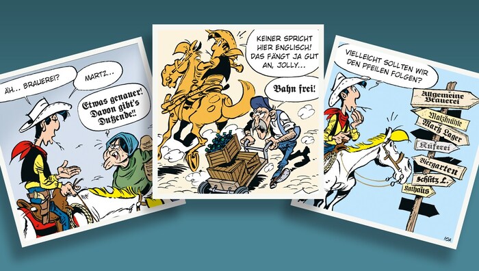 Der Kontrast zur endlosen Prärie macht die Geschichte lebendig und zeigt Lucky Luke in einer ...