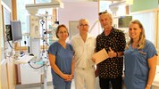 von links: Pflegerin Drahomira Sinzinger, Stationsleitung Intensivstation, Oberarzt Dr. ...