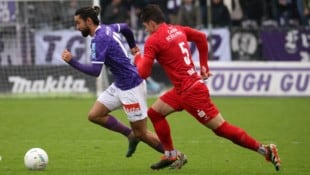 Mateus Favali und die Rothosen siegten bei Meister Austria Salzburg. (Bild: Tröster Andreas/Kronen Zeitung)