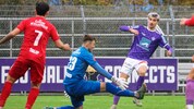 Schwaighofer (re.) und die Austrianer fanden kein Mittel gegen Dornbirn.