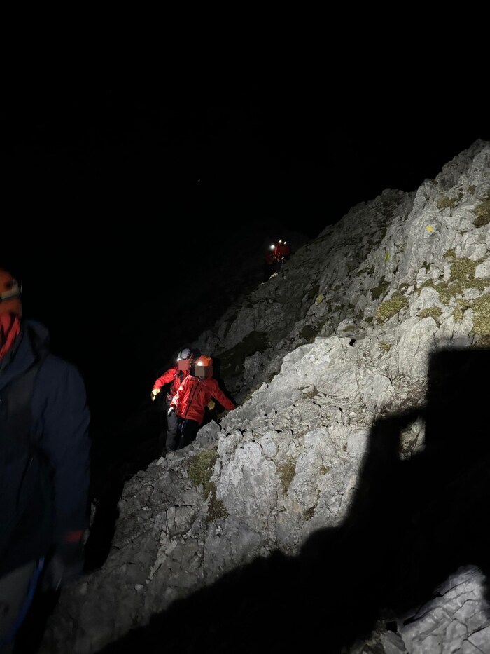 The Mexicans were accompanied to the Langer Sattel - the injured man made it with the help of ...