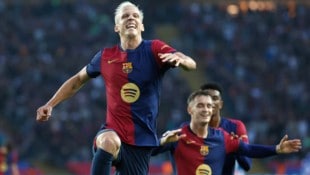 Dani Olmo traf gleich zweimal für den FC Barcelona.