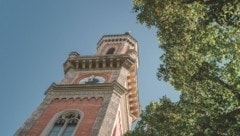 Die evangelische Christuskirche aus seltenem Blickwinkel. (Bild: Christian Wöckinger )