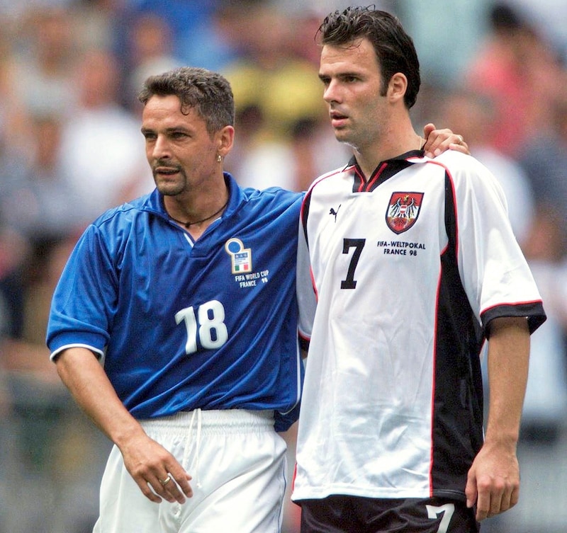 Mit Italien-Legende Roberto Baggio (Bild: REUTERS)