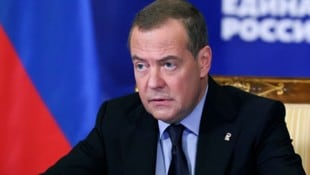 Der stellvertretende Vorsitzende des Sicherheitsrates und ehemalige russische Präsident Dmitrij ...