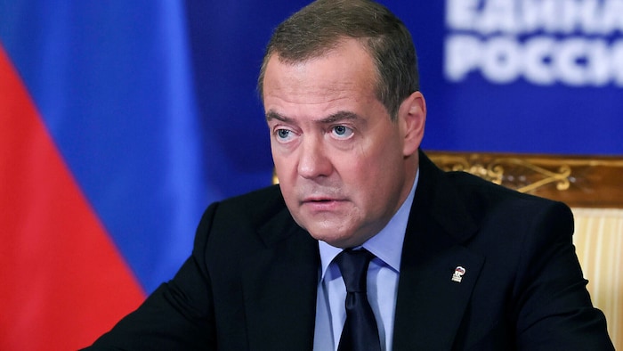 Der stellvertretende Vorsitzende des Sicherheitsrates und ehemalige russische Präsident Dmitrij ...