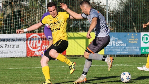 Manuel Konegger (left) and Griffen prevailed against Bad St. Leonhard. (Bild: Kuess Josef/Kuess)