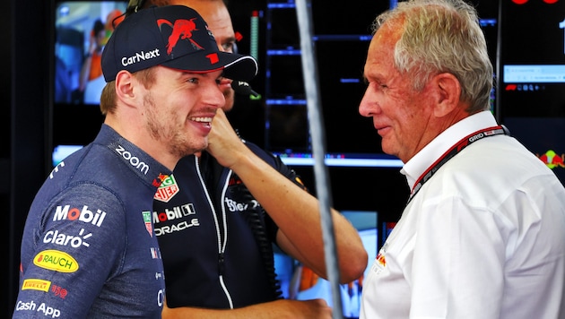 Max Verstappen und Dr. Helmut Marko